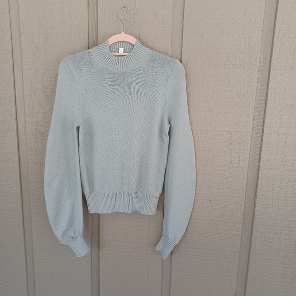 COS Voluminous Sleeve Sweater Size XS Women Wool Cotton Jumper Preppy Pullover - Picture 1 of 12